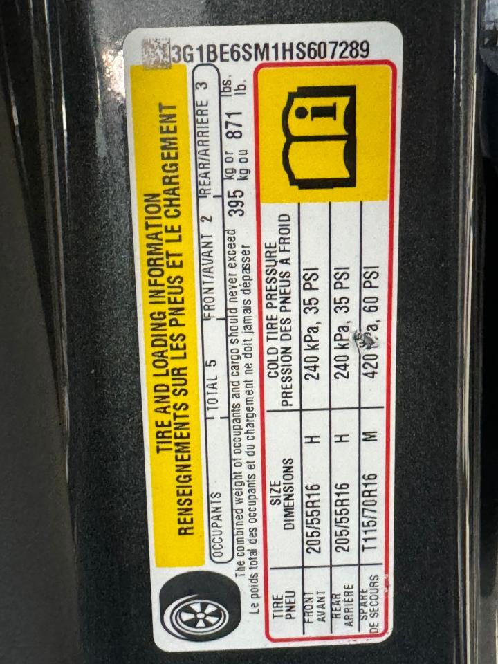 2017 Chevrolet Cruze LT+Camera+Remote Start+New Tires+CLEAN CARFAX - Photo #47