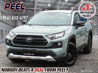 2020 Toyota RAV4 Trail | LUNAR ROCK METALLIC | 2 SETS WHEELS & TIRES | HEATED & VENTED LEATHER SEATS | HEATED STEERING WHEEL | SUNROOF | MULTI TERRAIN SELECT DIAL | TOYOTA SAFETY SENSE 2.0 | PRE-COLLISION WITH PEDESTRIAN DETECTION | LANE DEPARTURE ALERT WITH STEERING ASSIST AND ROAD EDGE DETECTION | LANE TRACING ASSIST | BLIND SPOT | POWER TAILGATE

Meet the 2020 Toyota RAV4 Trail, an SUV that effortlessly blends rugged capability with modern sophistication. Cloaked in the striking Lunar Rock Metallic, this fully-loaded RAV4 Trail is not just a vehicle; its a style icon on wheels. With a robust all-wheel-drive system, terrain-select modes, and a spacious, meticulously designed interior, it conquers both city streets and off-road trails with ease. The advanced infotainment system, including smartphone integration and a premium sound system, ensures connectivity and entertainment at your fingertips. Safety is paramount, featuring Toyota Safety Sense 2.0, while the convenience of keyless entry and a hands-free power liftgate adds practicality to the mix. The 2020 Toyota RAV4 Trail is not just an SUV; its a captivating choice for those who crave a perfect fusion of style, capability, and cutting-edge technology in their daily journeys.
______________________________________________________

We have a fantastic selection of freshly traded vehicles ready for anyone looking to SAVE BIG $$$!!! Over 7 acres and 1000 New & Used vehicles in inventory!

WE TAKE ALL TRADES & CREDIT. WE SHIP ANYWHERE IN CANADA! OUR TEAM IS READY TO SERVE YOU 7 DAYS! COME SEE WHY NOBODY BEATS A DEAL FROM PEEL! Your Source for ALL make and models used cars and trucks
______________________________________________________

*FREE CarFax (click the link above to check it out at no cost to you!)*

*FULLY CERTIFIED! (Have you seen some of these other dealers stating in their advertisements that certification is an additional fee? NOT HERE! Our certification is already included in our low sale prices to save you more!)

______________________________________________________

Have you followed us on YouTube, Instagram and TikTok yet? We have Monthly giveaways to Subscribers!

Serving, Toronto, Mississauga, Oakville, Hamilton, Niagara, Kingston, Oshawa, Ajax, Markham, Brampton, Barrie, Vaughan, Parry Sound, Sudbury, Sault Ste. Marie and Northern Ontario! We have nearly 1000 new and used vehicles available to choose from.

Peel Chrysler in Mississauga, Ontario serves and delivers to buyers from all corners of Ontario and Canada including Toronto, Oakville, North York, Richmond Hill, Ajax, Hamilton, Niagara Falls, Brampton, Thornhill, Scarborough, Vaughan, London, Windsor, Cambridge, Kitchener, Waterloo, Brantford, Sarnia, Pickering, Huntsville, Milton, Woodbridge, Maple, Aurora, Newmarket, Orangeville, Georgetown, Stouffville, Markham, North Bay, Sudbury, Barrie, Sault Ste. Marie, Parry Sound, Bracebridge, Gravenhurst, Oshawa, Ajax, Kingston, Innisfil and surrounding areas. On our website www.peelchrysler.com, you will find a vast selection of new vehicles including the new and used Ram 1500, 2500 and 3500. Chrysler Grand Caravan, Chrysler Pacifica, Jeep Cherokee, Wrangler and more. All vehicles are priced to sell. We deliver throughout Canada. website or call us 1-866-652-6197. 

All advertised prices are for cash sale only. Optional Finance and Lease terms are available. A Loan Processing Fee of $499 may apply to facilitate selected Finance or Lease options. If opting to trade an encumbered vehicle towards a purchase and require Peel Chrysler to facilitate a lien payout on your behalf, a Lien Payout Fee of $299 may apply. Contact us for details. Peel Chrysler Pre-Owned Vehicles come standard with only one key.
