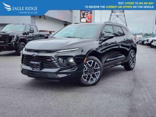 New 2024 Chevrolet Blazer RS AWD, HD surround vision, heated seat, back camera, cruise control, stop/ start engine, for sale in Coquitlam, BC
