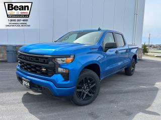 <h2><span style=color:#2ecc71><span style=font-size:18px><strong>Check out this 2024 Chevrolet Silverado 1500 Custom</strong></span></span></h2>

<p><span style=font-size:16px>Powered by a 2.7L Turbomax V4 engine with up to 310hp & up to 430 lb-ft of torque.</span></p>

<p><span style=font-size:16px><strong>Convenience & Comfort:</strong>includes remote start/entry, heated door mirrors, power door mirrors, rear step bumper, Turbomax Blackout package, Custom convenience packahge, Dark essentials package & trailering package.</span></p>

<p><span style=font-size:16px><strong>Entertainment Features: </strong>includes 7 diagonal colour touchscreen, 6 speaker system, wireless Apple CarPlay & Android Auto compatible, AM/FM stereo, Bluetooth capability.</span></p>

<p><span style=font-size:16px><strong>This truck also comes equipped with the following packages</strong></span></p>

<p><span style=font-size:16px><strong>Turbomax Blackout Package:</strong>Black round assist steps, 20 High Gloss Black painted wheels,Black Silverado and trim nameplates, Front Black bowtie and Black tailgate decal lettering</span></p>

<p><span style=font-size:16px><strong>Custom Convenience Package:</strong>remote vehicle starter system, unauthorized entry theft-deterrent system, rear-window defogger, EZ Lift power lock and release tailgate, and key fob-activated LED cargo area lighting.</span></p>

<p><span style=font-size:16px><strong>Trailering Package:</strong>trailer hitch, trailering hitch plateform, includes 2 receiver hitch, 4-pin and 7-pin connectors, 7-wire electrical harness and 7-pin sealed connector for connecting your trailers lights and brakes to your vehicle, hitch guidance.</span></p>

<p><span style=font-size:16px><strong>Chevy Safety Assist:</strong>automatic emergency braking, front pedestrian braking, lane keep assist with lane departure warning, forward collision alert, intellibeam auto high beams and following distance indicator.</span></p>

<h2><span style=color:#2ecc71><span style=font-size:18px><strong>Come test drive this truck today!</strong></span></span></h2>

<h2><span style=color:#2ecc71><span style=font-size:18px><strong>613-257-2432</strong></span></span></h2>