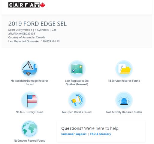 2019 Ford Edge SEL AWD+ApplePlay+PWR Gate+RemoteStart+CLEANCARFAX Photo12