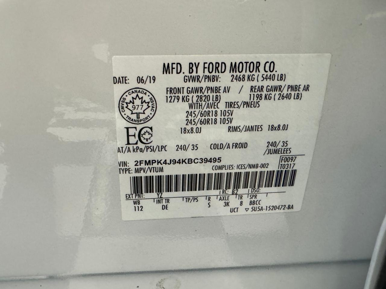 2019 Ford Edge SEL AWD+ApplePlay+PWR Gate+RemoteStart+CLEANCARFAX - Photo #42