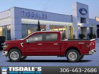 <b>20 inch Aluminum Wheels, Tow Package, Spray-in Bedliner, XLT Black Appearance Package Plus Savings!</b><br> <br> <br> <br>Check out the large selection of new Fords at Tisdales today!<br> <br>  The Ford F-Series is the best-selling vehicle in Canada for a reason. Its simply the most trusted pickup for getting the job done. <br> <br>Just as you mould, strengthen and adapt to fit your lifestyle, the truck you own should do the same. The Ford F-150 puts productivity, practicality and reliability at the forefront, with a host of convenience and tech features as well as rock-solid build quality, ensuring that all of your day-to-day activities are a breeze. Theres one for the working warrior, the long hauler and the fanatic. No matter who you are and what you do with your truck, F-150 doesnt miss.<br> <br> This rapid red metallic tinted clearcoat Crew Cab 4X4 pickup   has an automatic transmission and is powered by a  400HP 3.5L V6 Cylinder Engine.<br> <br> Our F-150s trim level is XLT. This XLT trim steps things up with running boards, dual-zone climate control and a 360 camera system, along with great standard features such as class IV tow equipment with trailer sway control, remote keyless entry, cargo box lighting, and a 12-inch infotainment screen powered by SYNC 4 featuring voice-activated navigation, SiriusXM satellite radio, Apple CarPlay, Android Auto and FordPass Connect 5G internet hotspot. Safety features also include blind spot detection, lane keep assist with lane departure warning, front and rear collision mitigation and automatic emergency braking. This vehicle has been upgraded with the following features: 20 Inch Aluminum Wheels, Tow Package, Spray-in Bedliner, Xlt Black Appearance Package Plus Savings. <br><br> View the original window sticker for this vehicle with this url <b><a href=http://www.windowsticker.forddirect.com/windowsticker.pdf?vin=1FTFW3L80RFA13501 target=_blank>http://www.windowsticker.forddirect.com/windowsticker.pdf?vin=1FTFW3L80RFA13501</a></b>.<br> <br>To apply right now for financing use this link : <a href=http://www.tisdales.com/shopping-tools/apply-for-credit.html target=_blank>http://www.tisdales.com/shopping-tools/apply-for-credit.html</a><br><br> <br/>    0% financing for 60 months. 1.99% financing for 84 months. <br> Buy this vehicle now for the lowest bi-weekly payment of <b>$471.90</b> with $0 down for 84 months @ 1.99% APR O.A.C. ( Plus applicable taxes -  $699 administration fee included in sale price.   ).  Incentives expire 2024-05-31.  See dealer for details. <br> <br>Tisdales is not your standard dealership. Sales consultants are available to discuss what vehicle would best suit the customer and their lifestyle, and if a certain vehicle isnt readily available on the lot, one will be brought in. o~o