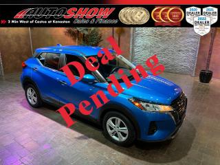 <strong>*** AS NEW LOCAL ELECTRIC BLUE KICKS - ONLY 8K KMS!! *** 7 INCH TOUCHSCREEN, CARPLAY & ANDROID AUTO, LANE KEEP ASSIST!! *** ILLUMINATED EMBLEMS, PUSH BUTTON START, FOG LIGHTS!! *** </strong>Not a misprint... this Nissan Kicks really has only 8,000 kms on the clock! Beautiful condition inside and out with a stunning colour combination - electric blue with a black interior! Locally purchased and serviced at Crown Nissan here in Winnipeg with excellent history as reported by Carfax. Get behind the wheel and enjoy a big <strong>7 INCH MULTIMEDIA TOUCHSCREEN </strong>w/ Apple CarPlay & Android Auto......<strong>ILLUMINATED EMBLEMS</strong> Front & Rear (Looks amazing at night!)......Chrome Accents......Sporty Graphics Package......<strong>FOG LIGHTS</strong>......Backup Camera......Colour-Matched Mirrors, Shark Fin & Rear Diffuser......<strong>LED </strong>Marker Lights......Keyless Entry......Digital Vehicle Information Centre......Heated Rear Window......Flat-Bottomed <strong>SPORT WHEEL </strong>w/ Media & Cruise Controls......Gloss Black Sport Grille......Eye-Catching Electric Blue Metallic Paint......Power Convenience Package (Windows, Locks, Mirrors)......An Impressive Suite of Safety Equipment including Parking Assist Sensors......Collision Avoidance......<strong>LANE KEEP ASSIST </strong>and Traction Control......Air Conditioning......<strong>PUSH BUTTON IGNITION</strong>......Split Folding Rear Seat......<strong>16 INCH RIMS </strong>w/ <strong>CONTINENTAL ALL SEASON TIRES!!</strong><br /><br />This Kicks comes with all original Books & Manuals and two sets of Keys & Fobs and balance of <strong>NISSAN FACTORY WARRANTY! </strong>Just 8,000kms, now sale priced at $26,800 with Financing & Extended warranty available!!<br /><br /><br />Will accept trades. Please call (204)560-6287 or View at 3165 McGillivray Blvd. (Conveniently located two minutes West from Costco at corner of Kenaston and McGillivray Blvd.)<br /><br />In addition to this please view our complete inventory of used <a href=\https://www.autoshowwinnipeg.com/used-trucks-winnipeg/\>trucks</a>, used <a href=\https://www.autoshowwinnipeg.com/used-cars-winnipeg/\>SUVs</a>, used <a href=\https://www.autoshowwinnipeg.com/used-cars-winnipeg/\>Vans</a>, used <a href=\https://www.autoshowwinnipeg.com/new-used-rvs-winnipeg/\>RVs</a>, and used <a href=\https://www.autoshowwinnipeg.com/used-cars-winnipeg/\>Cars</a> in Winnipeg on our website: <a href=\https://www.autoshowwinnipeg.com/\>WWW.AUTOSHOWWINNIPEG.COM</a><br /><br />Complete comprehensive warranty is available for this vehicle. Please ask for warranty option details. All advertised prices and payments plus taxes (where applicable).<br /><br />Winnipeg, MB - Manitoba Dealer Permit # 4908                                                                                         <p>Sale Pending, please contact us to confirm most up-to-date status.</p>