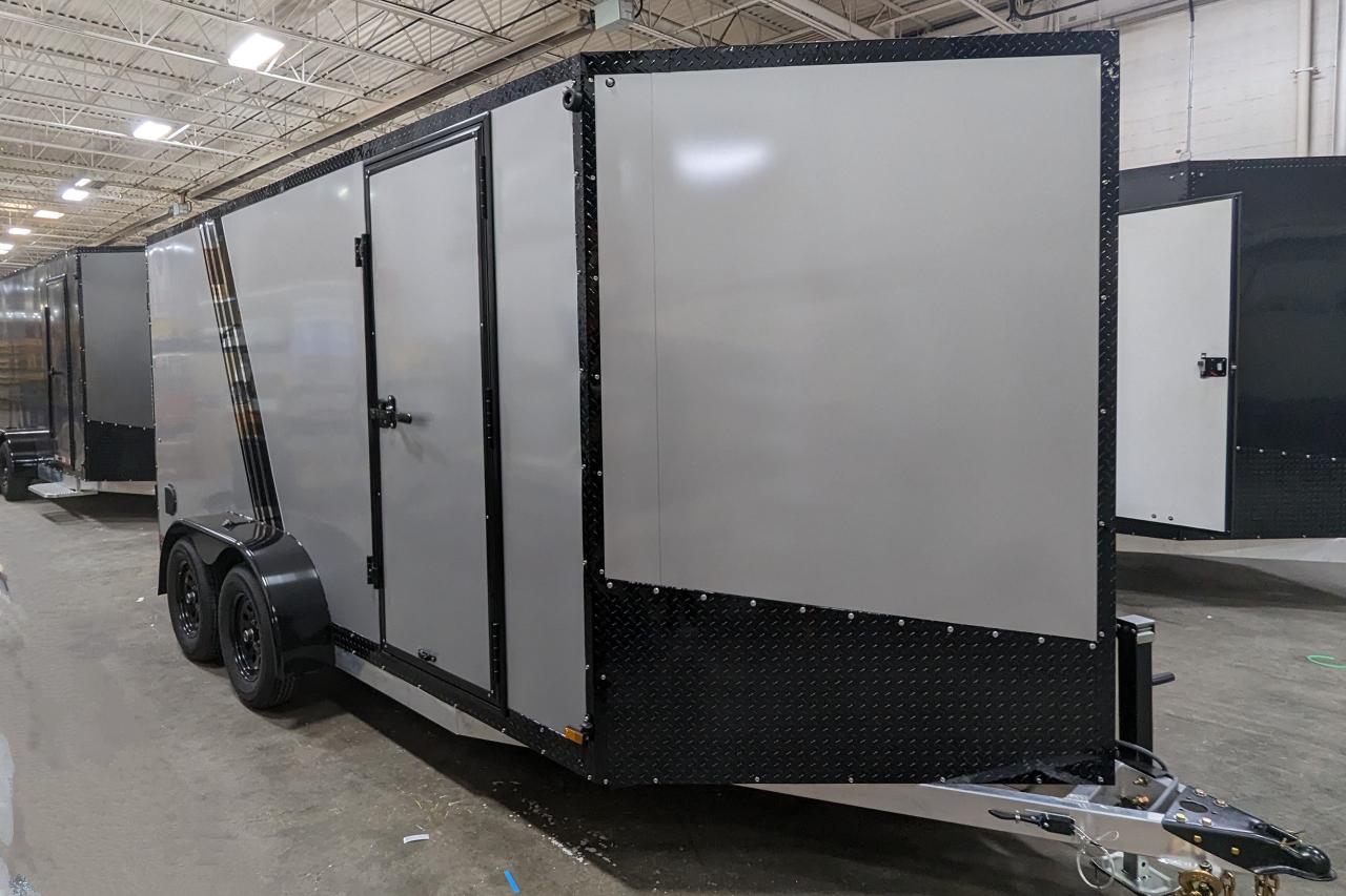 2024 Canadian Trailer Company 7x14 V Nose Cargo Trailer Aluminum Tandem Axle Photo8