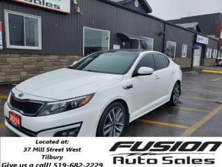 Used 2014 Kia Optima SX TURBO-LEATHER-PAN ROOF-NAVIGATION for sale in Tilbury, ON
