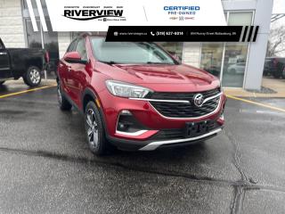 <p><span style=font-size:14px>Recently added to our pre-owned lot is this 2021 Buick Encore GX Select in Chili Red Metallic! No Accidents!</span></p>

<p><span style=font-size:14px>The 2021 Buick Encore GX Selecta compact SUV that effortlessly combines style with functionality. Its sleek exterior, premium interior, and advanced tech create a comfortable and connected driving experience. Boasting efficiency and safety features, the Encore GX Select is perfect for both city adventures and weekend escapes, making every drive a delightful journey.</span></p>

<p><span style=font-size:14px>Comes equipped with cloth upholstery, heated front seats, a touchscreen display, bluetooth with apple/android car play, remote vehicle start, rear view camera with rear park assist, lane departure with lane keep assist, steering wheel audio control, automatic start/stop, pedestrian braking, forward collision alert, keyless entry and so much more!</span></p>

<p><span style=font-size:14px>Call and book your appointment today!</span></p>
<p><span style=font-size:12px><span style=font-family:Arial,Helvetica,sans-serif><strong>Certified Pre-Owned</strong> vehicles go through a 150+ point inspection and are reconditioned to the highest standards. They include a 3 month/5,000km dealer certified warranty with 24 hour roadside assistance, exchange privileged within first 30 days/2,500km and a 3 month free trial of SiriusXM radio (when vehicle is equipped). Verify with dealer for all vehicle features.</span></span></p>

<p><span style=font-size:12px><span style=font-family:Arial,Helvetica,sans-serif>All our vehicles are <strong>Market Value Priced</strong> which provides you with the most competitive prices on all our pre-owned vehicles, all the time. </span></span></p>

<p><span style=font-size:12px><span style=font-family:Arial,Helvetica,sans-serif><strong><span style=background-color:white><span style=color:black>**All advertised pricing is for financing purchases, all-cash purchases will have a surcharge.</span></span></strong><span style=background-color:white><span style=color:black> Surcharge rates based on the selling price $0-$29,999 = $1,000 and $30,000+ = $2,000. </span></span></span></span></p>

<p><span style=font-size:12px><span style=font-family:Arial,Helvetica,sans-serif><strong>*4.99% Financing</strong> available OAC on select pre-owned vehicles up to 24 months, 6.49% for 36-48 months, 6.99% for 60-84 months.(2019-2025MY Encore, Envision, Enclave, Verano, Regal, LaCrosse, Cruze, Equinox, Spark, Sonic, Malibu, Impala, Trax, Blazer, Traverse, Volt, Bolt, Camaro, Corvette, Silverado, Colorado, Tahoe, Suburban, Terrain, Acadia, Sierra, Canyon, Yukon/XL).</span></span></p>

<p><span style=font-size:12px><span style=font-family:Arial,Helvetica,sans-serif>Visit us today at 854 Murray Street, Wallaceburg ON or contact us at 519-627-6014 or 1-800-828-0985.</span></span></p>

<p> </p>