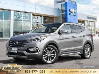 <b>Navigation,  Cooled Seats,  Bluetooth,  8 inch Touch Screen,  Premium Sound System!</b>

 

    Dynamic styling and advanced safety technologies make this Hyundai Santa Fe Sport the real multi-purpose SUV. This  2017 Hyundai Santa Fe Sport is for sale today in St Catharines. 

 

Hyundai designed this Santa Fe Sport to feed your spirit of adventure with a blend of versatility, luxury, safety, and security. It takes a spacious interior and wraps it inside a dynamic shape that turns heads. Under the hood, the engine combines robust power with remarkable fuel efficiency. For one attractive vehicle that does it all, this Hyundai Santa Fe Sport is a smart choice. This  SUV has 121,763 kms. Its  beige in colour  . It has a 6 speed automatic transmission and is powered by a  240HP 2.0L 4 Cylinder Engine.  

 

 Our Santa Fe Sports trim level is 2.0T Limited. Performance, convenience, comfort, and entertainment; the Limited trim delivers it all. Features include stylish aluminum alloy wheels, HID headlights, LED tail lights, drivers integrated memory system, electrochromic auto-dimming rear view mirror with integrated Home Link transceiver and compass, ventilated front seats, 4-way power adjustable passengers seat with height adjust, an 8-inch touchscreen navigation system with rear view camera, Bluetooth, and 12-speaker Infinity audio system. This vehicle has been upgraded with the following features: Navigation,  Cooled Seats,  Bluetooth,  8 Inch Touch Screen,  Premium Sound System. 

 



 Buy this vehicle now for the lowest bi-weekly payment of <b>$162.05</b> with $0 down for 72 months @ 9.99% APR O.A.C. ( Plus applicable taxes -  Plus applicable fees   ).  See dealer for details. 

 



 Come by and check out our fleet of 60+ used cars and trucks and 140+ new cars and trucks for sale in St Catharines.  o~o