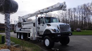 2013 International 7400 Altec Bucket AWD Truck, 7.6L L6 DIESEL engine, 6 cylinder, 2 door, automatic, 6X4, cruise control, air conditioning, air horn, trailer brake, webasto heater, and selector, Power locks,Air Conditioning , cd radio, pintle style trailer hitch, glad-hands, swamp mats, outside storage compartments, AM/FM radio, white exterior, black interior, leather. Engine hours: 6183 hours. Certification and decal valid until June 2024. $96,810.00 plus $375 processing fee, $97,185.00 total payment obligation before taxes.  Listing report, warranty, contract commitment cancellation fee, financing available on approved credit (some limitations and exceptions may apply). All above specifications and information is considered to be accurate but is not guaranteed and no opinion or advice is given as to whether this item should be purchased. We do not allow test drives due to theft, fraud and acts of vandalism. Instead we provide the following benefits: Complimentary Warranty (with options to extend), Limited Money Back Satisfaction Guarantee on Fully Completed Contracts, Contract Commitment Cancellation, and an Open-Ended Sell-Back Option. Ask seller for details or call 604-522-REPO(7376) to confirm listing availability.
