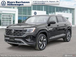 <b>Leather Seats!</b><br> <br> <br> <br>  This 2024 Volkswagen Atlas Cross Sport is a versatile and capable family SUV, with impressive driving dynamics and outstanding aesthetics. <br> <br>This 2024 VW Atlas Cross Sport is a crossover SUV with a gently sloped roofline to form the distinct silhouette of a coupe, without taking a toll on practicality and driving dynamics. On the inside, trim pieces are crafted with premium materials and carefully put together to ensure rugged build quality. With loads of standard safety technology that inspires confidence, this 2024 Volkswagen Atlas Cross Sport is an excellent option for a versatile and capable family SUV with dazzling looks.<br> <br> This deep black pearl SUV  has an automatic transmission and is powered by a  2.0L I4 16V GDI DOHC Turbo engine.<br> <br> Our Atlas Cross Sports trim level is Highline 2.0 TSI. Upgrading to this Highline trim rewards you with awesome standard features such as a panoramic sunroof, harman/kardon premium audio, integrated navigation, and leather seating upholstery. Also standard include a power liftgate for rear cargo access, heated and ventilated front seats, a heated steering wheel, remote engine start, adaptive cruise control, and a 12-inch infotainment system with Car-Net mobile hotspot internet access, Apple CarPlay and Android Auto. Safety features also include blind spot detection, lane keeping assist with lane departure warning, front and rear collision mitigation, park distance control, and autonomous emergency braking. This vehicle has been upgraded with the following features: Leather Seats. <br><br> <br>To apply right now for financing use this link : <a href=https://www.barrhavenvw.ca/en/form/new/financing-request-step-1/44 target=_blank>https://www.barrhavenvw.ca/en/form/new/financing-request-step-1/44</a><br><br> <br/>    5.99% financing for 84 months. <br> Buy this vehicle now for the lowest bi-weekly payment of <b>$410.98</b> with $0 down for 84 months @ 5.99% APR O.A.C. ( Plus applicable taxes -  $840 Documentation fee. Cash purchase selling price includes: Tire Stewardship ($20.00), OMVIC Fee ($10.00). (HST) are extra. </br>(HST), licence, insurance & registration not included </br>    ).  Incentives expire 2024-04-30.  See dealer for details. <br> <br> <br>LEASING:<br><br>Estimated Lease Payment: $354 bi-weekly <br>Payment based on 5.49% lease financing for 60 months with $0 down payment on approved credit. Total obligation $46,129. Mileage allowance of 16,000 KM/year. Offer expires 2024-04-30.<br><br><br>We are your premier Volkswagen dealership in the region. If youre looking for a new Volkswagen or a car, check out Barrhaven Volkswagens new, pre-owned, and certified pre-owned Volkswagen inventories. We have the complete lineup of new Volkswagen vehicles in stock like the GTI, Golf R, Jetta, Tiguan, Atlas Cross Sport, Volkswagen ID.4 electric vehicle, and Atlas. If you cant find the Volkswagen model youre looking for in the colour that you want, feel free to contact us and well be happy to find it for you. If youre in the market for pre-owned cars, make sure you check out our inventory. If you see a car that you like, contact 844-914-4805 to schedule a test drive.<br> Come by and check out our fleet of 20+ used cars and trucks and 50+ new cars and trucks for sale in Nepean.  o~o