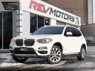 2018 BMW X3 xDrive 30i | Pano Roof | Heated Seats and Steering | Rearview Camera | Bluetooth<br/>  <br/> Alpine White Exterior | Black Leather Interior | Alloy Wheels | Keyless Entry | Blind Spot Assist | Front Power Seats | Power Trunk | Rear Climate Control | Heated Steering Wheel | Cruise Control | Bluetooth Connection | Voice Control | Front Heated Seats | Fold-In Power Mirrors | Traction Control | Drive Mode Select | LED Headlights | LED Fog Lights | Driving Assistant | Parking Aid | Rearview Camera | Push Button Start | Cross Traffic Alert | Pedestrian Warning | Frontal Collision Warning | Lane Departure Warning and much more. <br/> <br/>  <br/> This Vehicle has Travelled 139,388KM. <br/> <br/>  <br/> *** NO additional fees except for taxes and licensing! *** <br/> <br/>  <br/> *** 100-point inspection on all our vehicles & always detailed inside and out *** <br/> <br/>  <br/> RevMotors is at your service to ensure you find the right car for YOU. Even if we do not have it in our inventory, we are more than happy to find you the vehicle that you are looking for. Give us a call at 613-791-3000 or visit us online at www.revmotors.ca <br/> <br/>  <br/> a nous donnera du plaisir de vous servir en Franais aussi! <br/> <br/>  <br/> CERTIFICATION * All our vehicles are sold Certified and E-Tested for the province of Ontario (Quebec Safety Available, additional charges may apply) <br/> FINANCING AVAILABLE * RevMotors offers competitive finance rates through many of the major banks. Should you feel like youve had credit issues in the past, we have various financing solutions to get you on the road.  We accept No Credit - New Credit - Bad Credit - Bankruptcy - Students and more!! <br/> EXTENDED WARRANTY * For your peace of mind, if one of our used vehicles is no longer covered under the manufacturers warranty, RevMotors will provide you with a 6 month / 6000KMS Limited Powertrain Warranty. You always have the options to upgrade to more comprehensive coverage as well. Well be more than happy to review the options and chose the coverage thats right for you! <br/> TRADES * Do you have a Trade-in? We offer competitive trade in offers for your current vehicle! <br/> SHIPPING * We can ship anywhere across Canada. Give us a call for a quote and we will be happy to help! <br/> <br/>  <br/> Buy with confidence knowing that we always have your best interests in mind! <br/>