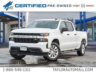 <b>Low Mileage, Apple CarPlay,  Android Auto,  Aluminum Wheels,  Remote Keyless Entry,  Cruise Control!</b><br> <br>    A versatile bed and a smartly designed interior makes this Chevrolet Silverado the ultimate workhorse for any weekend adventure. This  2022 Chevrolet Silverado 1500 LTD is for sale today in Kingston. <br> <br>Redesigned in 2022 the Chevy Silverado 1500 is functional and ergonomic, suited for the work-site or family life. Bold styling throughout gives it amazing curb appeal and a dominating stance on the road, while the its smartly designed interior keeps every passenger in superb comfort and connectivity on any trip. With brawn, brains and reliability, this pickup was built by truck people, for truck people, and comes from the family of the most dependable, longest-lasting full-size pickups on the road. This low mileage  Crew Cab 4X4 pickup  has just 29,911 kms. Its  whitw in colour  . It has an automatic transmission and is powered by a  310HP 2.7L 4 Cylinder Engine. <br> <br> Our Silverado 1500 LTDs trim level is Custom. Stepping up to this Silverado Custom is a great choice as it comes with some excellent standard features like aluminum wheels, a 7 inch color touchscreen display with Apple CarPlay and Android Auto, Chevrolet MyLink and bluetooth streaming audio, body coloured exterior accents and painted bumpers, cruise control plus easy to clean rubber floors. Additional features also include remote keyless entry and a locking tailgate, 4G LTE hotspot capability, a rear vision camera, teen driver technology and power windows. This vehicle has been upgraded with the following features: Apple Carplay,  Android Auto,  Aluminum Wheels,  Remote Keyless Entry,  Cruise Control,  Rear View Camera,  Touch Screen. <br> <br>To apply right now for financing use this link : <a href=https://www.taylorautomall.com/finance/apply-for-financing/ target=_blank>https://www.taylorautomall.com/finance/apply-for-financing/</a><br><br> <br/><br> Buy this vehicle now for the lowest bi-weekly payment of <b>$307.58</b> with $0 down for 96 months @ 9.99% APR O.A.C. ( Plus applicable taxes -  Plus applicable fees   / Total Obligation of $63977  ).  See dealer for details. <br> <br>For more information, please call any of our knowledgeable used vehicle staff at (613) 549-1311!<br><br> Come by and check out our fleet of 90+ used cars and trucks and 150+ new cars and trucks for sale in Kingston.  o~o