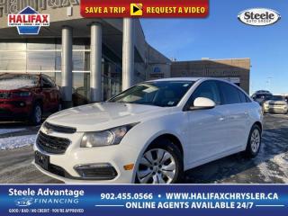 Recent Arrival!2016 Chevrolet Cruze Limited 1LT Pw3 ECOTEC 1.4L I4 SMPI DOHC Turbocharged VVT FWD 6-Speed Automatic Electronic with Overdrive**Live Market Value Pricing**, Air Conditioning, Exterior Parking Camera Rear, Remote keyless entry, Steering wheel mounted audio controls.Top reasons for buying from Halifax Chrysler: Live Market Value Pricing, No Pressure Environment, State Of The Art facility, Mopar Certified Technicians, Convenient Location, Best Test Drive Route In City, Full Disclosure.Certification Program Details: 85 Point Inspection, 2 Years Fresh MVI, Brake Inspection, Tire Inspection, Fresh Oil Change, Free Carfax Report, Vehicle Professionally Detailed.Here at Halifax Chrysler, we are committed to providing excellence in customer service and will ensure your purchasing experience is second to none! Visit us at 12 Lakelands Boulevard in Bayers Lake, call us at 902-455-0566 or visit us online at www.halifaxchrysler.com *** We do our best to ensure vehicle specifications are accurate. It is up to the buyer to confirm details.***