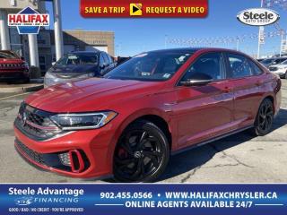 Recent Arrival!2023 Volkswagen Jetta GLI Base Red 2.0L I4 Turbocharged DOHC 16V LEV3-SULEV30 228hp FWD 7-Speed DSG Automatic with Tiptronic**Live Market Value Pricing**, Alloy wheels, Automatic temperature control, Exterior Parking Camera Rear, Front dual zone A/C, Heated & Ventilated Front Sport Seats, Leather Shift Knob, Power driver seat, Power moonroof: Panoramic, Remote keyless entry, Steering wheel mounted audio controls.Top reasons for buying from Halifax Chrysler: Live Market Value Pricing, No Pressure Environment, State Of The Art facility, Mopar Certified Technicians, Convenient Location, Best Test Drive Route In City, Full Disclosure.Certification Program Details: 85 Point Inspection, 2 Years Fresh MVI, Brake Inspection, Tire Inspection, Fresh Oil Change, Free Carfax Report, Vehicle Professionally Detailed.Here at Halifax Chrysler, we are committed to providing excellence in customer service and will ensure your purchasing experience is second to none! Visit us at 12 Lakelands Boulevard in Bayers Lake, call us at 902-455-0566 or visit us online at www.halifaxchrysler.com *** We do our best to ensure vehicle specifications are accurate. It is up to the buyer to confirm details.***