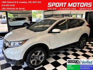 Used 2019 Honda CR-V EX-L+Leather+Roof+ApplePlay+LaneKeep+CLEAN CARFAX for sale in London, ON