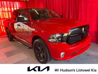 This RAM 1500 Classis Features a 5.7L 8-Cylinder Engine, 8-Speed Automatic Transmission, Flame Red Exterior, Black/Grey Cloth Interior, 4-Way Adjustable Front Seats, Manual Adjustable Head Restraints, Park View Back-Up Camera, Brake Assist, Hill Hold Control, Driver Information Centre, 12V DC Power Outlet, Manual Tilt Steering Column, Cruise Control w/ Steering Wheel Controls, Electric Power-Assist Steering, Fixed Rear Window, Deep Tinted Glass, Single Stainless Steel Exhaust, Fog Lamps, Auto On/Off Aero-Composite Halogen Daytime Running Headlamps w/ Delay-Off, Cargo Lamp w/ High Mount Stop Light, Variable Intermittent Wipers, Engine Oil Cooler, Electronic Transfer Case, Block Heater, Tire Specific Low Tire Pressure Warning. 

<br> <br><i>-- The Larry Hudson Group is a family run automotive organization that has enjoyed growth for over 39 years of business. We have a great selection of new inventory and what we feel are the best reconditioned used cars in Ontario. Hudsons NEED your trade. We can offer you top market value for your current vehicle. Please come and partake in a great buying experience with the Larry Hudson Group in Listowel. FREE CarFax report available with every used vehicle! --</i>
