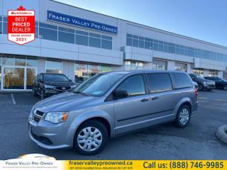 Used 2015 Dodge Grand Caravan CVP  8-Pass, Rear Stow-n-Go for sale in Abbotsford, BC