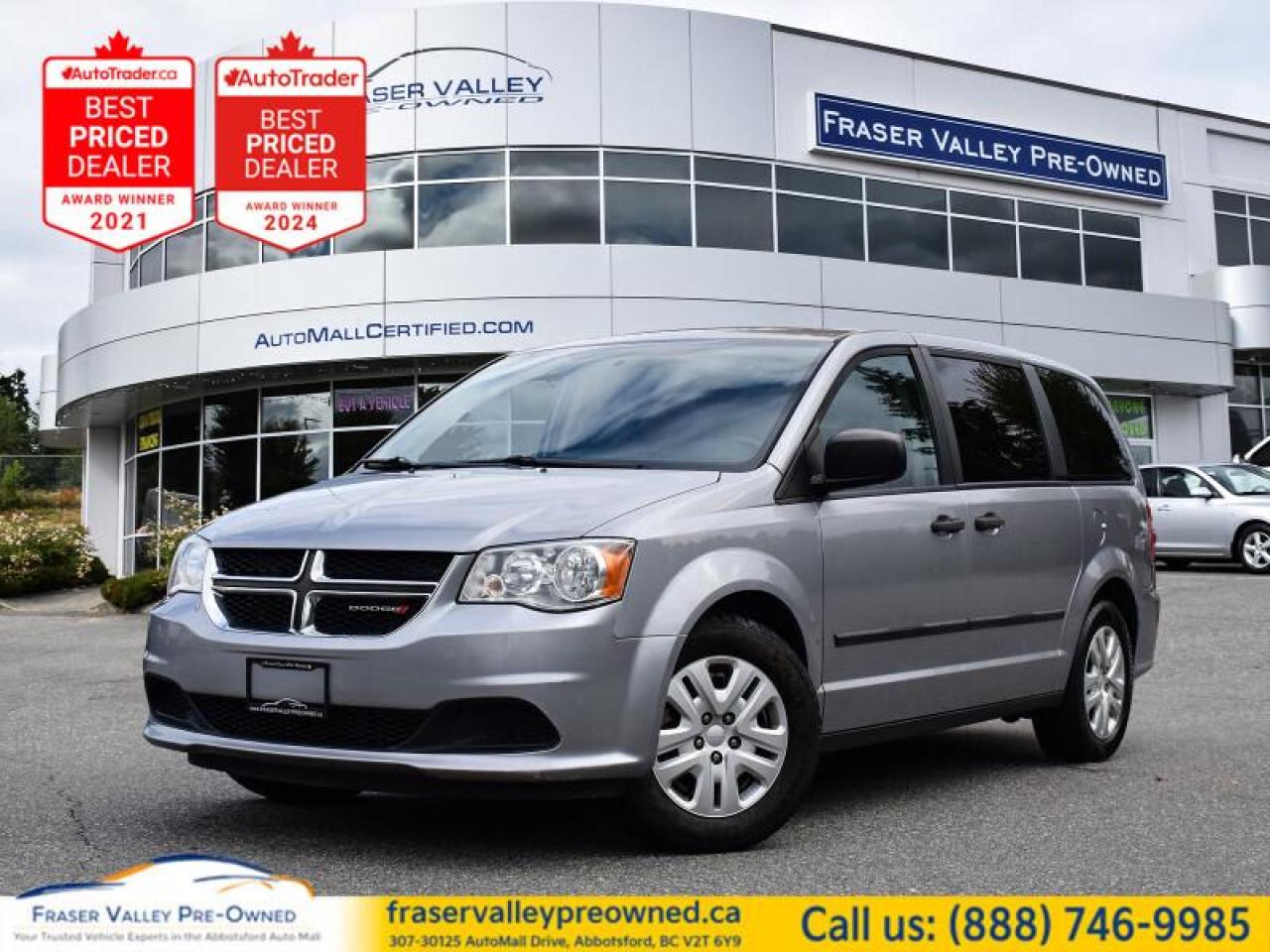 Air Conditioning,  Steering Wheel Audio Control,  Power Windows,  Cruise Control,  Power Locks!
 

  ***Wholesale to Public***
***AS IS ***
7 Passenger
Rear Stow n GO
Air Conditioning
Steering Wheel Audio Control
Power Windows,  Cruise Control
Power Locks
+ much more!
 

   The family friendly Dodge Grand Caravan is Canadas favorite minivan. This  2015 Dodge Grand Caravan is fresh on our lot in Abbotsford. 
 
This Dodge Grand Caravan offers drivers unlimited versatility, the latest technology, and premium features. This minivan is one of the most comfortable and enjoyable ways to transport families along with all of their stuff. Dodge designed this for families, and it shows in every detail. Its no wonder the Dodge Grand Caravan is Canadas favorite minivan. This  van has 110,000 kms. Its  nice in colour  . It has a 6 speed automatic transmission and is powered by a  283HP 3.6L V6 Cylinder Engine.   This vehicle has been upgraded with the following features: Air Conditioning,  Steering Wheel Audio Control,  Power Windows,  Cruise Control,  Power Locks. 
 To view the original window sticker for this vehicle view this http://www.chrysler.com/hostd/windowsticker/getWindowStickerPdf.do?vin=2C4RDGBG8FR640647. 

 
To apply right now for financing use this link : https://www.fraservalleypreowned.ca/abbotsford-car-loan-application-british-columbia
 
 

| Our Quality Guarantee: We maintain the highest standard of quality that is required for a Pre-Owned Dealership to operate in an Auto Mall. We provide an independent 360-degree inspection report through licensed 3rd Party mechanic shops. Thus, our customers can rest assured each vehicle will be a reliable, and responsible purchase.  |  Purchase Disclaimer: Your selected vehicle may have a differing finance and cash prices. When viewing our vehicles on third party  marketplaces, please click over to our website to verify the correct price for the vehicle. The Sale Price on third party websites will always reflect the Finance Price of our vehicles. If you are making a Cash Purchase, please refer to our website for the Cash Price of the vehicle.  | All prices are subject to and do not include, a $995 Finance Fee, and a $995 Document Fee.   These fees as well as taxes, are included in all listed listed payment quotes. Please speak with Dealer for full details and exact numbers.  o~o