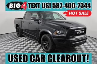 Our 2022 RAM 1500 Classic Warlock Crew Cab 4X4 in Diamond Black Crystal Pearl has the magic touch when it comes to getting more done! Motivated by a 5.7 Litre HEMI V8 that offers 395hp paired to an 8 Speed Automatic transmission that moves you with muscular strength. This Four Wheel Drive also has heavy-duty shocks for a comfortable ride even when towing or hauling, and it returns approximately 11.2L/100km on the highway. Tall, dark, and handsome, our RAM 1500 shows off an exclusive black grille, black powder-coated bumpers, black wheel flares, matching accents, and 20-inch semi-gloss black wheels.

You can relax even when youre hard at work in our Warlock cabin. It treats you right with supportive seats, air conditioning, power accessories, cruise control, remote keyless entry, and Warlock-only style details. Uconnect infotainment technology brings the digital convenience of a 5-inch touchscreen, Bluetooth, voice control, and a six-speaker sound system. Clever storage is another benefit of this bold truck!

You can ride with confidence thanks to RAM safety features such as a rearview camera, parking sensors, side-impact door beams, traction/stability control, hill-start assist, tire-pressure monitoring, ABS, and advanced airbags. Buy our 1500 Classic Warlock today, and youll be on the path to better trucking tomorrow! Save this Page and Call for Availability. We Know You Will Enjoy Your Test Drive Towards Ownership!
