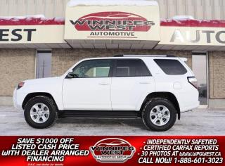 Used 2021 Toyota 4Runner PREMIUM EDITION 4X4, HTD LEATHER/ROOF/7 PASS,SHARP for sale in Headingley, MB