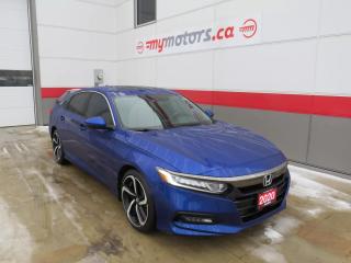 Used 2020 Honda Accord Sedan Sport (**ALLOY WHEELS**FOG LAMPS**LEATHER** POWER DRIVERS SEAT**PUSH BUTTON START**LANE DEPARTURE ALERT**PRE-COLISION WARNING SYSTEM**AUTO HEADLIGHTS** TIRE PRESSURE MONITORING SYSTEM**HEATED SEATS** BACKUP CAMERA**DUAL CLIMATE CONTROL**) for sale in Tillsonburg, ON