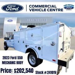 <b>Power Stroke, High Capacity Trailer Tow Package, 19 inch Aluminum Wheels, Exterior Back-Up Alarm, Rear View Camera and Prep Kit!</b><br> <br>   Hello. <br> <br><br> <br> This oxford white sought after diesel Crew Cab 4X4 pickup   has a 10 speed automatic transmission and is powered by a  330HP 6.7L 8 Cylinder Engine.<br> <br> Our F-550 Super Duty DRWs trim level is XLT. This Ford F-550 Super Duty XLT comes very well equipped with a heavy duty suspension, towing equipment, a built-in brake controllers and trailer sway control, an upgraded audio system with SYNC 3 communication featuring enhanced voice recognition, Apple CarPlay and Android Auto plus an 8 inch touchscreen, 2 front tow hooks, a chrome front bumper, remote keyless entry, SiriusXM, steering wheel mounted cruise controls and smart device remote engine start. This vehicle has been upgraded with the following features: Power Stroke, High Capacity Trailer Tow Package, 19 Inch Aluminum Wheels, Exterior Back-up Alarm, Rear View Camera And Prep Kit. <br><br> View the original window sticker for this vehicle with this url <b><a href=http://www.windowsticker.forddirect.com/windowsticker.pdf?vin=1FD0W5HT9PED24101 target=_blank>http://www.windowsticker.forddirect.com/windowsticker.pdf?vin=1FD0W5HT9PED24101</a></b>.<br> <br>To apply right now for financing use this link : <a href=https://www.fortmotors.ca/apply-for-credit/ target=_blank>https://www.fortmotors.ca/apply-for-credit/</a><br><br> <br/><br>Come down to Fort Motors and take it for a spin!<p><br> Come by and check out our fleet of 40+ used cars and trucks and 100+ new cars and trucks for sale in Fort St John.  o~o