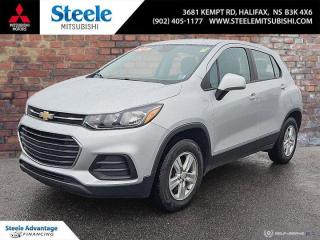 CUTE SUV WITH A GREAT RIDE2019 Chevrolet Trax LS AWD | HEATED SEATS 2 USB Ports w/Auxiliary Input Jack, 6-Speaker Audio System Feature, Alloy wheels, Apple CarPlay/Android Auto, Brake assist, Delay-off headlights, Driver door bin, Driver vanity mirror, Dual front impact airbags, Dual front side impact airbags, Fully automatic headlights, Occupant sensing airbag, Outside temperature display, Overhead airbag, Power windows, Radio data system, Rear side impact airbag, Remote keyless entry, Split folding rear seat, Tachometer, Trip computer.Silver 2019 Chevrolet Trax LS AWD | HEATED SEATS AWD 6-Speed Automatic ECOTEC 1.4L I4 SMPI DOHC Turbocharged VVTSteele Mitsubishi has the largest and most diverse selection of preowned vehicles in HRM. Buy with confidence, knowing we use fair market pricing guaranteeing the absolute best value in all of our pre owned inventory!Steele Auto Group is one of the most diversified group of automobile dealerships in Canada, with 60 dealerships selling 29 brands and an employee base of well over 2300. Sales are up over last year and our plan going forward is to expand further into Atlantic Canada and the United States furthering our commitment to our Canadian customers as well as welcoming our new customers in the USA.