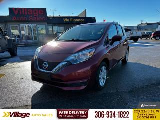 <b>Bluetooth,  Heated Seats,  Rear View Camera,  SiriusXM,  Air Conditioning!</b><br> <br> We sell high quality used cars, trucks, vans, and SUVs in Saskatoon and surrounding area.<br> <br>   Handsome styling, a roomy back seat, and excellent fuel economy make this Nissan Versa Note an appealing car. This  2018 Nissan Versa Note is for sale today. <br> <br>Make a break for it and go somewhere unique in this Nissan Versa Note hatchback. Bring your friends along and all their gear with room to spare. With excellent fuel economy, youll be going further and doing more with less. This practical subcompact has a spacious interior, advanced technology, and performance thats as responsible as it is responsive. Enjoy the ride in this fun Nissan Versa Note. This  hatchback has 120,033 kms. Its  red in colour  . It has a cvt transmission and is powered by a  109HP 1.6L 4 Cylinder Engine.  <br> <br> Our Versa Notes trim level is SV CVT. The SV trim adds some nice features to this Versa. It comes with a premium AM/FM CD/MP3 player with SiriusXM and Bluetooth, a rearview camera, cruise control, air conditioning, power windows, power doors, a rear-seat center armrest, heated front seats, a leather-wrapped steering wheel with audio control, aluminum wheels, and more. This vehicle has been upgraded with the following features: Bluetooth,  Heated Seats,  Rear View Camera,  Siriusxm,  Air Conditioning,  Aluminum Wheels,  Steering Wheel Audio Control. <br> <br>To apply right now for financing use this link : <a href=https://www.villageauto.ca/car-loan/ target=_blank>https://www.villageauto.ca/car-loan/</a><br><br> <br/><br> Buy this vehicle now for the lowest bi-weekly payment of <b>$114.43</b> with $0 down for 84 months @ 5.99% APR O.A.C. ( Plus applicable taxes -  Plus applicable fees   ).  See dealer for details. <br> <br><br> Village Auto Sales has been a trusted name in the Automotive industry for over 40 years. We have built our reputation on trust and quality service. With long standing relationships with our customers, you can trust us for advice and assistance on all your motoring needs. </br>

<br> With our Credit Repair program, and over 250 well-priced vehicles in stock, youll drive home happy, and thats a promise. We are driven to ensure the best in customer satisfaction and look forward working with you. </br> o~o