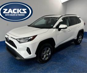 New Price! 2022 Toyota RAV4 XLE XLE AWD | Sunroof | Zacks Certified | Certified. 8-Speed Automatic AWD Blizzard Pearl 2.5L 4-Cylinder DOHC<br><br><br>AWD, Black w/Fabric Seat Trim, 17 Alloy Wheels, Active Cruise Control, AM/FM radio, Apple CarPlay/Android Auto, Automatic temperature control, Exterior Parking Camera Rear, Heated door mirrors, Heated Front Bucket Seats, Heated steering wheel, Power driver seat, Power Liftgate, Power moonroof, Power windows, Rain sensing wipers, RAV4 XLE Grade, Rear window wiper, Remote keyless entry, Spoiler, Tilt steering wheel, Turn signal indicator mirrors.<br><br>Certification Program Details: Fully Reconditioned | Fresh 2 Yr MVI | 30 day warranty* | 110 point inspection | Full tank of fuel | Krown rustproofed | Flexible financing options | Professionally detailed<br><br>This vehicle is Zacks Certified! Youre approved! We work with you. Together well find a solution that makes sense for your individual situation. Please visit us or call 902 843-3900 to learn about our great selection.<br>Awards:<br>  * ALG Canada Residual Value Awards<br>With 22 lenders available Zacks Auto Sales can offer our customers with the lowest available interest rate. Thank you for taking the time to check out our selection!