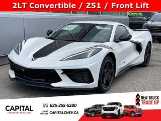 This Chevrolet Corvette boasts a Gas V8 6.2L/ engine powering this Automatic transmission. Z51 PERFORMANCE PACKAGE includes (J55) Z51 performance brakes, (FE3) Z51 performance suspension, (NPP) performance exhaust, (GM7) performance rear axle ratio, (G96) Electronic Limited Slip Differential (eLSD), (T0A) Z51 rear spoiler, front splitter, (XFQ) 245/35ZR19 front and 305/30ZR20 rear, blackwall, high performance tires and (V08) heavy-duty cooling system, ENGINE, 6.2L V8 DI, HIGH-OUTPUT Variable Valve Timing (VVT), Active Fuel Management (AFM) (490 hp [365.4 kW] @ 6450 rpm, 465 lb-ft of torque [627.8 N-m] @ 5150 rpm) (STD), Wireless Charging for devices.*This Chevrolet Corvette Comes Equipped with These Options *Wipers, front intermittent, Windows, power with driver and passenger Express-Down/Up, Wi-Fi Hotspot capable (Terms and limitations apply. See onstar.ca or dealer for details.), Wheels, 19 x 8.5 (48.3 cm x 21.6 cm) front and 20 x 11 (50.8 cm x 27.9 cm) rear 5-open-spoke Bright Silver-painted aluminum, Visors, driver and passenger illuminated vanity mirrors, covered, Vehicle health management provides advanced warning of vehicle issues, Universal Home Remote includes garage door opener, 3-channel programmable, located on driver visor, Trunk release, push button open, Transmission, 8-speed dual clutch, includes manual and auto modes, Traction control, all-speed.* Visit Us Today *Come in for a quick visit at Capital Chevrolet Buick GMC Inc., 13103 Lake Fraser Drive SE, Calgary, AB T2J 3H5 to claim your Chevrolet Corvette!