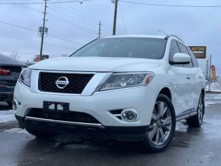 Used 2015 Nissan Pathfinder Platinum AWD / CLEAN CARFAX / PANO / LEATHER / NAV for sale in Bolton, ON