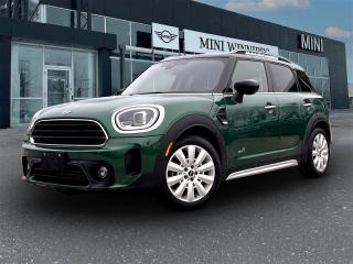 British Racing Green, AWD, 4-doors and a ton of fun. The combination is hard to beat and value of the Countryman is sought after by many. With the Premier package providing options such as the sky expanding panoramic glass sunroof, automatic trunk, heated front seats and MINI Navigation system it hits all the must haves for most! Come one down and take it for a spin before its gone!
- Premier Line
- Automatic Trunk
- MINI Navigation
- MINI Connected App
- Heated Front Seats
- 18 Alloy Wheels
- Driving Assistant
- Comfort Access
- Automatic Climate Controls
Redefining your car buying experience! All Pre-Owned MINI Vehicles come with:
A full CARFAX vehicle report.
Complete vehicle detailing & a full tank of gas.
360 Vehicle Inspection from our MINI Factory Certified Technicians
Haggle Free Pricing with affordable financing options!
Get ready to Motor On. Book your appointment today at 204-452-7799. Dealer Permit #9740
Dealer permit #9740