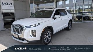 <p>Room for you, your family and their gear! 2021 Palisade Essential in beautiful white colour with charcoal grey interior.</p>

<p>Well equipped and spacious, with 5000lb towing capacity and seating for 8 its reay for whatever adventures you can throw at it!</p>

<p></p>

<p>Come on down to Kitchener kia today and see it in person for yourself!</p>

<p>Kitchener Kias Used Car Philosophy: Provide each client with an open, honest and transparent used car buying process. With the use of real time pricing software, complimentary Carfax reports and an in-depth safety inspection review, you can rest assured that your used car purchase will offer you the best value and use of your time.</p>

<p>Kitchener Kia proudly serves all neighbouring communities including: Kitchener, Waterloo, Cambridge, Guelph, St. Thomas, Strathroy, Clinton, Owen Sound, Sarnia, Listowel, Woodstock, Grand Bend, Port Stanley, Belmont, Ingersoll, Brantford, Paris, and Chatham.</p>

<p><strong>519-571-2828<br />
sales@kitchenerkia.com</strong></p>
OAC and term subject to bank approval and year of vehicle.