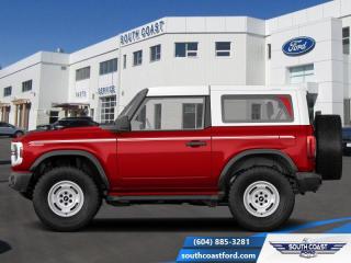 <b>Navigation, 17 inch Aluminum Wheels, Remote Engine Start, LED Signature Lighting!</b><br> <br>   Carrying on the legendary legacy, this 2024 Ford Bronco defies all odds to take you on the best of adventures off-road. <br> <br>With a nostalgia-inducing design along with remarkable on-road driving manners with supreme off-road capability, this 2024 Ford Bronco is indeed a jack of all trades and masters every one of them. Durable build materials and functional engineering coupled with modern day infotainment and driver assistive features ensure that this iconic vehicle takes on whatever you can throw at it. Want an SUV that can genuinely do it all and look good while at it? Look no further than this 2024 Ford Bronco!<br> <br> This race red SUV  has a 10 speed automatic transmission and is powered by a  315HP 2.7L V6 Cylinder Engine. This vehicle has been upgraded with the following features: Navigation, 17 Inch Aluminum Wheels, Remote Engine Start, Led Signature Lighting. <br><br> View the original window sticker for this vehicle with this url <b><a href=http://www.windowsticker.forddirect.com/windowsticker.pdf?vin=1FMDE4CP2RLA28408 target=_blank>http://www.windowsticker.forddirect.com/windowsticker.pdf?vin=1FMDE4CP2RLA28408</a></b>.<br> <br>To apply right now for financing use this link : <a href=https://www.southcoastford.com/financing/ target=_blank>https://www.southcoastford.com/financing/</a><br><br> <br/> See dealer for details. <br> <br>Call South Coast Ford Sales or come visit us in person. Were convenient to Sechelt, BC and located at 5606 Wharf Avenue. and look forward to helping you with your automotive needs. <br><br> Come by and check out our fleet of 20+ used cars and trucks and 110+ new cars and trucks for sale in Sechelt.  o~o