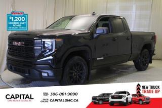 This 2024 GMC Sierra 1500 in Onyx Black is equipped with 4WD and Turbocharged Gas I4 2.7L/166 engine.The Next Generation Sierra redefines what it means to drive a pickup. The redesigned for 2019 Sierra 1500 boasts all-new proportions with a larger cargo box and cabin. It also shaves weight over the 2018 model through the use of a lighter boxed steel frame and extensive use of aluminum in the hood, tailgate, and doors.To help improve the hitching and towing experience, the available ProGrade Trailering System combines intelligent technologies to offer an in-vehicle Trailering App, a companion to trailering features in the myGMC app and multiple high-definition camera views.GMC has altered the pickup landscape with groundbreaking innovation that includes features such as available Rear Camera Mirror and available Multicolour Heads-Up Display that puts key vehicle information low on the windshield. Innovative safety features such as HD Surround Vision and Lane Change Alert with Side Blind Zone alert will also help you feel confident and in control in the Next Generation Seirra.Key features of the Sierra Elevation include: Monochromatic look with black grille and vertical recovery hooks, 20 gloss black painted-aluminum wheels, Available x31 Off-Road package with integrated dual exhaust and all-terrain tires, Keyless open and start, and LED cargo box lighting.Check out this vehicles pictures, features, options and specs, and let us know if you have any questions. Helping find the perfect vehicle FOR YOU is our only priority.P.S...Sometimes texting is easier. Text (or call) 306-988-7738 for fast answers at your fingertips!Dealer License #914248Disclaimer: All prices are plus taxes & include all cash credits & loyalties. See dealer for Details.