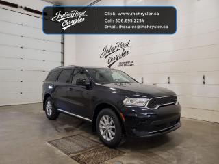<b>Heated Seats,  Heated Steering Wheel,  Blind Spot Detection,  Proximity Key,  Climate Control!</b><br> <br> <br> <br>  With such a versatile, capable, and comfortable SUV, you may never need another family car after the Dodge Durango. <br> <br>Filled with impressive standard features, this family friendly 2024 Dodge Durango is a surprising and adventurous SUV. Versatile as they come, you can manage any road you find in comfort and style, while effortlessly leading the pack in this Dodge Durango. For a capable, impressive, and versatile family SUV that can still climb mountains, this Dodge Durango is ready for your familys next big adventure.<br> <br> This blue SUV  has a 8 speed automatic transmission and is powered by a  293HP 3.6L V6 Cylinder Engine.<br> <br> Our Durangos trim level is SXT. This spacious and powerful SUV is decked with amazing standard features such as heated and power-adjustable front seats with cushion tilt and lumbar support, a heated leather-wrapped steering wheel, proximity keyless entry with push button start, dual-zone climate control, illuminated front cupholders, and an 8.4-inch infotainment screen with Uconnect 4. Safety features include blind spot detection with rear cross traffic alert, ParkSense rear parking sensors, and a back-up camera. This vehicle has been upgraded with the following features: Heated Seats,  Heated Steering Wheel,  Blind Spot Detection,  Proximity Key,  Climate Control,  Tow Package,  Rear Camera. <br><br> View the original window sticker for this vehicle with this url <b><a href=http://www.chrysler.com/hostd/windowsticker/getWindowStickerPdf.do?vin=1C4RDJAG9RC150410 target=_blank>http://www.chrysler.com/hostd/windowsticker/getWindowStickerPdf.do?vin=1C4RDJAG9RC150410</a></b>.<br> <br>To apply right now for financing use this link : <a href=https://www.indianheadchrysler.com/finance/ target=_blank>https://www.indianheadchrysler.com/finance/</a><br><br> <br/> Weve discounted this vehicle $8210. See dealer for details. <br> <br>At Indian Head Chrysler Dodge Jeep Ram Ltd., we treat our customers like family. That is why we have some of the highest reviews in Saskatchewan for a car dealership!  Every used vehicle we sell comes with a limited lifetime warranty on covered components, as long as you keep up to date on all of your recommended maintenance. We even offer exclusive financing rates right at our dealership so you dont have to deal with the banks.
You can find us at 501 Johnston Ave in Indian Head, Saskatchewan-- visible from the TransCanada Highway and only 35 minutes east of Regina. Distance doesnt have to be an issue, ask us about our delivery options!

Call: 306.695.2254<br> Come by and check out our fleet of 40+ used cars and trucks and 80+ new cars and trucks for sale in Indian Head.  o~o