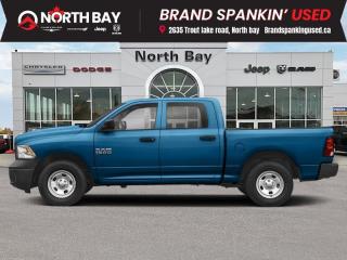 <b>Rear Camera,  Cruise Control,  Air Conditioning,  Power Windows,  Power Doors!</b><br> <br> <b>Out of town? We will pay your gas to get here! Ask us for details!</b><br><br> <br>7141km BELOW average! This powerhouse of a truck boasts bold styling, uncompromising performance, and an array of premium features that redefine the meaning of driving excellence. With its sleek design, powerful engine, and innovative technology, the Ram 1500 Classic Express Night Edition is the ultimate blend of style and capability. Whether youre tackling tough terrain or cruising through city streets, this truck is guaranteed to do it all with ease! Contact us today to book a test drive. Fully inspected and reconditioned for years of driving enjoyment!<br><br>Features: 6 Speakers, 7 Colour In-Cluster Display, A/C w/Dual-Zone Automatic Temperature Control, Apple CarPlay Capable, Auto-Dimming Rearview Mirror w/Display, Black Exterior Badging, Black Seats, Block heater, Class IV Hitch Receiver, Electronics Convenience Group, Fog Lamps, Front Heated Seats, Google Android Auto, Hands-Free Comm w/Bluetooth, Heated Exterior Mirrors, Heated Steering Wheel, Heavy Duty Vinyl Front 40/20/40 Bench Seat, Media Hub w/2 USB & Aux Input Jack, Night Edition, ParkView Rear Back-Up Camera, Power 10-Way Driver Seat w/Lumbar, Quick Order Package 27J Express, Radio: Uconnect 3 w/5 Display, Radio: Uconnect 4C w/8.4 Display, Ram 1500 Express Group, Rear 60/40 Split-Folding Bench Seat, Remote Keyless Entry, Remote USB Port, Sport Performance Hood, Steering Wheel-Mounted Audio Controls, Sub Zero Package, Tri-Fold Tonneau Cover, Wheel & Sound Group, Wheels: 20 x 8 Semi-Gloss Black Aluminum. 4WD 8-Speed Automatic HEMI 5.7L V8 VVT<br><br>All in price - No hidden fees or charges! O~o At North Bay Chrysler we pride ourselves on providing a personalized experience for each of our valued customers. We offer a wide selection of vehicles, knowledgeable sales and service staff, complete service and parts centre, and competitive pricing on all of our products. We look forward to seeing you soon. *Every reasonable effort is made to ensure the accuracy of the information listed above, but errors happen. We reserve the right to change or amend these offers. The vehicle pricing, incentives, options (including standard equipment), and technical specifications listed, may not match the exact vehicle displayed. All finance pricing listed is O.A.C (on approved credit). Please confirm with a sales representative the accuracy of this information and pricing.<br><br>*Prices include a $2000 finance credit. Cash Purchases are subject to change. Every reasonable effort is made to ensure the accuracy of the information listed above, but errors happen. We reserve the right to change or amend these offers. The vehicle pricing, incentives, options (including standard equipment), and technical specifications listed, may not match the exact vehicle displayed. All finance pricing listed is O.A.C (on approved credit). Please confirm with a sales representative the accuracy of this information and pricing. Listed price does not include applicable taxes and licensing fees.<br> To view the original window sticker for this vehicle view this <a href=http://www.chrysler.com/hostd/windowsticker/getWindowStickerPdf.do?vin=1C6RR7KT9LS139881 target=_blank>http://www.chrysler.com/hostd/windowsticker/getWindowStickerPdf.do?vin=1C6RR7KT9LS139881</a>. <br/><br> <br/><br> Buy this vehicle now for the lowest bi-weekly payment of <b>$248.64</b> with $3727 down for 84 months @ 8.99% APR O.A.C. ( Plus applicable taxes -  platinum security included  / Total cost of borrowing $11710   ).  See dealer for details. <br> <br>All in price - No hidden fees or charges! o~o