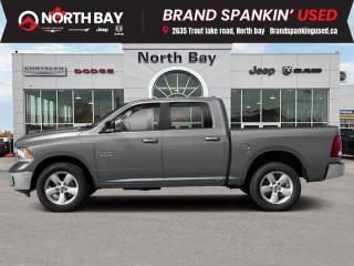<b>Aluminum Wheels,  Remote Keyless Entry,  Fog Lamps,  Climate Control,  Rear Camera!</b><br> <br> <b>Out of town? We will pay your gas to get here! Ask us for details!</b><br><br> <br>Dominate the road with this rugged and versatile truck, equipped with a powerful V8 engine that delivers exhilarating performance on any terrain! With its bold design, aggressive stance, and premium features, the Ram 1500 Classic Warlock commands attention wherever it goes. Whether youre towing heavy loads or cruising through city streets, this truck offers unmatched capability and comfort for every drive. Contact us today to book a test drive! Fully inspected and reconditioned for years of driving enjoyment!<br><br>Features: 7 Colour In-Cluster Display, 9 Alpine Speakers w/Subwoofer, Active Grille Shutters, AM/FM radio: SiriusXM, Auto-Dimming Rear-View Mirror, Bi-Function Halogen Projector Headlamps, Black Power Fold Heated Mirrors w/Signals, Block heater, Cloth Front 40/20/40 Bench Seat, Electronics Convenience Group, Front Heated Seats, Glove Box Lamp, Hands-Free Comm w/Bluetooth, Heated Seats & Wheel Group, Heated Steering Wheel, LED Bed Lighting, LED Fog Lamps, Luxury Group, Park-Sense Rear Park Assist System, ParkView Rear Back-Up Camera, Power Sunroof, Protection Group, Quick Order Package 27F Warlock, Radio: Uconnect 4C w/8.4 Display, Rear Dome Lamp w/On/Off Switch, Rear Extra Heavy-Duty Shocks, Rear Floor Mats, Remote keyless entry, Sport Performance Hood, Tow Hooks, Warlock Package, Wheels: 20 x 8 Semi-Gloss Black Aluminum. 4WD 8-Speed Automatic HEMI 5.7L V8 VVT<br><br>All in price - No hidden fees or charges! O~o At North Bay Chrysler we pride ourselves on providing a personalized experience for each of our valued customers. We offer a wide selection of vehicles, knowledgeable sales and service staff, complete service and parts centre, and competitive pricing on all of our products. We look forward to seeing you soon. *Every reasonable effort is made to ensure the accuracy of the information listed above, but errors happen. We reserve the right to change or amend these offers. The vehicle pricing, incentives, options (including standard equipment), and technical specifications listed, may not match the exact vehicle displayed. All finance pricing listed is O.A.C (on approved credit). Please confirm with a sales representative the accuracy of this information and pricing.<br><br>*Prices include a $2000 finance credit. Cash Purchases are subject to change. Every reasonable effort is made to ensure the accuracy of the information listed above, but errors happen. We reserve the right to change or amend these offers. The vehicle pricing, incentives, options (including standard equipment), and technical specifications listed, may not match the exact vehicle displayed. All finance pricing listed is O.A.C (on approved credit). Please confirm with a sales representative the accuracy of this information and pricing. Listed price does not include applicable taxes and licensing fees.<br> To view the original window sticker for this vehicle view this <a href=http://www.chrysler.com/hostd/windowsticker/getWindowStickerPdf.do?vin=1C6RR7LT4KS640707 target=_blank>http://www.chrysler.com/hostd/windowsticker/getWindowStickerPdf.do?vin=1C6RR7LT4KS640707</a>. <br/><br> <br/><br> Buy this vehicle now for the lowest bi-weekly payment of <b>$233.45</b> with $3499 down for 84 months @ 8.99% APR O.A.C. ( Plus applicable taxes -  platinum security included  / Total cost of borrowing $10995   ).  See dealer for details. <br> <br>All in price - No hidden fees or charges! o~o