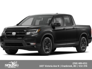 New 2024 Honda Ridgeline Black Edition PRICE INCLUDES: FREIGHT & PDI, ALL SEASON MATS, BLOCK HEATER, PAINT PROTECTION FILM, PREMIUM PAINT for sale in Cranbrook, BC