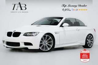 This Beautiful 2012 BMW M3 is a local Ontario vehicle that offers exhilarating driving dynamics combined with open-air motoring. The BMW M3 Convertible showcases a sleek and athletic design with aggressive styling cues, including a sculpted hood, flared wheel arches, and M-specific aerodynamic enhancements.

Key Features Includes:

- Convertible
- V8
- Navigation
- Bluetooth
- Rear Sensors
- Sirius XM Radio
- CD
- BMW Assist
- M Dynamic Mode
- Traction Control
- Electronic Damping Control
- Heated Front Seats
- 19" Alloy Wheels 

NOW OFFERING 3 MONTH DEFERRED FINANCING PAYMENTS ON APPROVED CREDIT.

Looking for a top-rated pre-owned luxury car dealership in the GTA? Look no further than Toronto Auto Brokers (TAB)! Were proud to have won multiple awards, including the 2023 GTA Top Choice Luxury Pre Owned Dealership Award, 2023 CarGurus Top Rated Dealer, 2024 CBRB Dealer Award, the Canadian Choice Award 2024,the 2024 BNS Award, the 2023 Three Best Rated Dealer Award, and many more!

With 30 years of experience serving the Greater Toronto Area, TAB is a respected and trusted name in the pre-owned luxury car industry. Our 30,000 sq.Ft indoor showroom is home to a wide range of luxury vehicles from top brands like BMW, Mercedes-Benz, Audi, Porsche, Land Rover, Jaguar, Aston Martin, Bentley, Maserati, and more. And we dont just serve the GTA, were proud to offer our services to all cities in Canada, including Vancouver, Montreal, Calgary, Edmonton, Winnipeg, Saskatchewan, Halifax, and more.

At TAB, were committed to providing a no-pressure environment and honest work ethics. As a family-owned and operated business, we treat every customer like family and ensure that every interaction is a positive one. Come experience the TAB Lifestyle at its truest form, luxury car buying has never been more enjoyable and exciting!

We offer a variety of services to make your purchase experience as easy and stress-free as possible. From competitive and simple financing and leasing options to extended warranties, aftermarket services, and full history reports on every vehicle, we have everything you need to make an informed decision. We welcome every trade, even if youre just looking to sell your car without buying, and when it comes to financing or leasing, we offer same day approvals, with access to over 50 lenders, including all of the banks in Canada. Feel free to check out your own Equifax credit score without affecting your credit score, simply click on the Equifax tab above and see if you qualify.

So if youre looking for a luxury pre-owned car dealership in Toronto, look no further than TAB! We proudly serve the GTA, including Toronto, Etobicoke, Woodbridge, North York, York Region, Vaughan, Thornhill, Richmond Hill, Mississauga, Scarborough, Markham, Oshawa, Peteborough, Hamilton, Newmarket, Orangeville, Aurora, Brantford, Barrie, Kitchener, Niagara Falls, Oakville, Cambridge, Kitchener, Waterloo, Guelph, London, Windsor, Orillia, Pickering, Ajax, Whitby, Durham, Cobourg, Belleville, Kingston, Ottawa, Montreal, Vancouver, Winnipeg, Calgary, Edmonton, Regina, Halifax, and more.

Call us today or visit our website to learn more about our inventory and services. And remember, all prices exclude applicable taxes and licensing, and vehicles can be certified at an additional cost of $799.