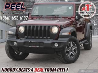 2021 JEEP WRANGLER UNLIMITED SPORT S | SNAZZBERRY PEARL | TECHNOLOGY GROUP | UCONNECT 7" SCREEN | ALPINE PREMIUM AUDIO | DUAL TOP GROUP | SIDE STEPS | CONVENIENCE GROUP | REMOTE START | KEYLESS ENTRY | APPLE CARPLAY/ANDROID AUTO

One Owner

Introducing the 2021 Jeep Wrangler Unlimited Sport S, a true standout in the world of adventure-ready vehicles. This rugged yet refined SUV is adorned with the captivating Snazzberry Pearl paint, setting it apart from the crowd with its distinctive hue. Equipped with the Dual Top Group, you have the flexibility to enjoy open-air freedom with both a soft and hardtop option, allowing you to tailor your driving experience to any weather condition. The Technology Group brings advanced features like a touchscreen infotainment system, smartphone integration, and navigation, keeping you connected and on course wherever your journey takes you. With the Convenience Group, everyday tasks become effortless, thanks to amenities like remote start, keyless entry, and power heated mirrors. And to top it all off, the Alpine Premium Audio System delivers immersive sound quality, ensuring that every adventure is accompanied by your favorite tunes in crystal-clear clarity. For those who crave both style and substance, the 2021 Jeep Wrangler Unlimited Sport S in Snazzberry Pearl is the perfect companion for exploring the great outdoors with unmatched confidence and flair.
______________________________________________________

We have a fantastic selection of freshly traded vehicles ready for anyone looking to SAVE BIG $$$!!! Over 7 acres and 1000 New & Used vehicles in inventory!

WE TAKE ALL TRADES & CREDIT. WE SHIP ANYWHERE IN CANADA! OUR TEAM IS READY TO SERVE YOU 7 DAYS! COME SEE WHY NOBODY BEATS A DEAL FROM PEEL! Your Source for ALL make and models used cars and trucks
______________________________________________________

*FREE CarFax (click the link above to check it out at no cost to you!)*

*FULLY CERTIFIED! (Have you seen some of these other dealers stating in their advertisements that certification is an additional fee? NOT HERE! Our certification is already included in our low sale prices to save you more!)

______________________________________________________

Have you followed us on YouTube, Instagram and TikTok yet? We have Monthly giveaways to Subscribers!

Serving, Toronto, Mississauga, Oakville, Hamilton, Niagara, Kingston, Oshawa, Ajax, Markham, Brampton, Barrie, Vaughan, Parry Sound, Sudbury, Sault Ste. Marie and Northern Ontario! We have nearly 1000 new and used vehicles available to choose from.

Peel Chrysler in Mississauga, Ontario serves and delivers to buyers from all corners of Ontario and Canada including Toronto, Oakville, North York, Richmond Hill, Ajax, Hamilton, Niagara Falls, Brampton, Thornhill, Scarborough, Vaughan, London, Windsor, Cambridge, Kitchener, Waterloo, Brantford, Sarnia, Pickering, Huntsville, Milton, Woodbridge, Maple, Aurora, Newmarket, Orangeville, Georgetown, Stouffville, Markham, North Bay, Sudbury, Barrie, Sault Ste. Marie, Parry Sound, Bracebridge, Gravenhurst, Oshawa, Ajax, Kingston, Innisfil and surrounding areas. On our website www.peelchrysler.com, you will find a vast selection of new vehicles including the new and used Ram 1500, 2500 and 3500. Chrysler Grand Caravan, Chrysler Pacifica, Jeep Cherokee, Wrangler and more. All vehicles are priced to sell. We deliver throughout Canada. website or call us 1-866-652-6197. 

All advertised prices are for cash sale only. Optional Finance and Lease terms are available. A Loan Processing Fee of $499 may apply to facilitate selected Finance or Lease options. If opting to trade an encumbered vehicle towards a purchase and require Peel Chrysler to facilitate a lien payout on your behalf, a Lien Payout Fee of $299 may apply. Contact us for details. Peel Chrysler Pre-Owned Vehicles come standard with only one key.