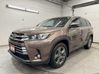Used 2018 Toyota Highlander LIMITED AWD| 7-PASS | PANO ROOF | COOLED LEATHER for sale in Ottawa, ON