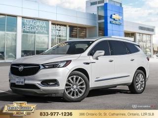 <b>Cooled Seats,  Heated Steering Wheel,  Premium Sound Package,  Rear View Camera,  Bluetooth!</b>

 

    Buick offers a luxurious three-row SUV at a great value with the Enclave. This  2018 Buick Enclave is for sale today in St Catharines. 

 

This 2018 Buick Enclave is a full-size crossover SUV with ample space for passengers and cargo and plenty of luxury appointments. It offers three rows of seating and an exceptionally quiet ride for an SUV plus the bonus of a family-friendly price. If youre looking for an alternative to expensive luxury SUVs from the import brands, check out the Buick Enclave. This  SUV has 125,000 kms. Its  white frost tricoat in colour  . It has a 9 speed automatic transmission and is powered by a   3.6L V6 Cylinder Engine.  

 

 Our Enclaves trim level is Premium. Upgrade to this Enclave Premium and youll be treated to the next level of luxury. It comes with an 8-inch color touchscreen radio with Bluetooth, SiriusXM, Android Auto, and Apple CarPlay, OnStar, Bose 10-speaker premium audio, heated and ventilated front seats, heated second-row seats, a heated, leather-wrapped steering wheel with audio and cruise control, a universal garage door opener, remote start, a rear vision camera, and more. This vehicle has been upgraded with the following features: Cooled Seats,  Heated Steering Wheel,  Premium Sound Package,  Rear View Camera,  Bluetooth,  Heated Seats,  Remote Start. 

 



 Buy this vehicle now for the lowest bi-weekly payment of <b>$238.85</b> with $0 down for 72 months @ 9.99% APR O.A.C. ( Plus applicable taxes -  Plus applicable fees   ).  See dealer for details. 

 



 Come by and check out our fleet of 60+ used cars and trucks and 140+ new cars and trucks for sale in St Catharines.  o~o