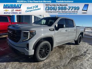 Conquer the road in our 2024 GMC Sierra 1500 Elevation Crew Cab 4X4 that is ready to rise and shine in Thunderstorm Gray! Motivated by a 5.3 Litre V8 providing 355hp to an 8 Speed Automatic transmission for muscular capability. This Four Wheel Drive truck also has a high-capacity suspension to help inspire confidence when towing and hauling, and it achieves approximately 11.8L/100km on the highway. Elevated styling lets our Sierra stand out with high-intensity LED lighting, fog lamps, 20-inch high-gloss black wheels, a MultiPro tailgate, black recovery hooks, and body-color bumpers with a rear CornerStep. Get behind the wheel of our Elevation cabin that raises the bar with heated cloth front seats, 10-way power for the driver, a heated-wrapped steering wheel, dual-zone automatic climate control, keyless access/ignition, remote start, and a well-connected infotainment system. The intelligent setup showcases a 12.3-inch driver display, a 13.4-inch touchscreen, Google Built-In, wireless Android Auto/Apple CarPlay, voice control, WiFi compatibility, Bluetooth, and a six-speaker sound system. GMC promotes safer trucking with sophisticated technologies such as automatic braking, lane-keeping assistance, an HD rearview camera, forward collision warning, lane departure warning, pedestrian detection, hill-start assist, and more. With all that, our Sierra 1500 Elevation is for serious truck lovers. Save this Page and Call for Availability. We Know You Will Enjoy Your Test Drive Towards Ownership!