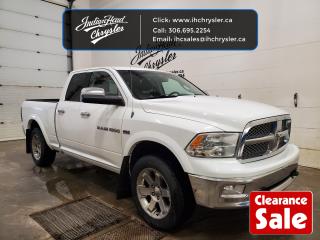 <b>Navigation,  Leather Seats,  Bluetooth,  Premium Sound Package,  Heated Seats!</b><br> <br>  Hurry on this one! Marked down from $23545 - you save $5550.   Few vehicles have such broad appeal as a full-size pickup and the Ram 1500 is no exception. -Car and Driver This  2012 Ram 1500 is for sale today in Indian Head. <br> <br>The reasons why this Ram 1500 stands above the well-respected competition are evident: uncompromising capability, proven commitment to safety and security, and state-of-the-art technology. From the muscular exterior to the well-trimmed interior, this truck is more than just a workhorse. Get the job done in comfort and style with this Ram 1500. This  Quad Cab 4X4 pickup  has 204,775 kms. Its  white in colour  . It has a 6 speed automatic transmission and is powered by a  390HP 5.7L 8 Cylinder Engine.   This vehicle has been upgraded with the following features: Navigation,  Leather Seats,  Bluetooth,  Premium Sound Package,  Heated Seats,  Heated Steering Wheel,  Rear View Camera. <br> To view the original window sticker for this vehicle view this <a href=http://www.chrysler.com/hostd/windowsticker/getWindowStickerPdf.do?vin=1C6RD7JT0CS135184 target=_blank>http://www.chrysler.com/hostd/windowsticker/getWindowStickerPdf.do?vin=1C6RD7JT0CS135184</a>. <br/><br> <br>To apply right now for financing use this link : <a href=https://www.indianheadchrysler.com/finance/ target=_blank>https://www.indianheadchrysler.com/finance/</a><br><br> <br/><br>At Indian Head Chrysler Dodge Jeep Ram Ltd., we treat our customers like family. That is why we have some of the highest reviews in Saskatchewan for a car dealership!  Every used vehicle we sell comes with a limited lifetime warranty on covered components, as long as you keep up to date on all of your recommended maintenance. We even offer exclusive financing rates right at our dealership so you dont have to deal with the banks.
You can find us at 501 Johnston Ave in Indian Head, Saskatchewan-- visible from the TransCanada Highway and only 35 minutes east of Regina. Distance doesnt have to be an issue, ask us about our delivery options!

Call: 306.695.2254<br> Come by and check out our fleet of 30+ used cars and trucks and 80+ new cars and trucks for sale in Indian Head.  o~o