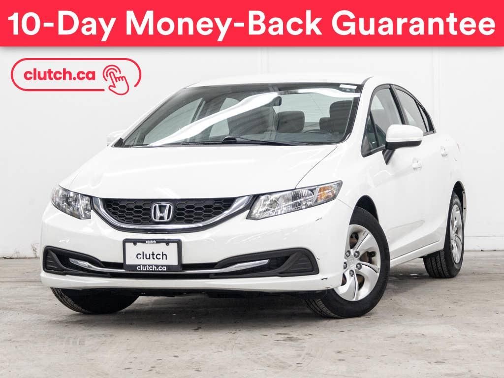 Used 2015 Honda Civic Sedan LX w/ Bluetooth, Backup Cam, Cruise Control, A/C for Sale in Toronto, Ontario