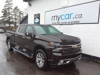 LOADED HIGH COUNTRY!! WOW!! NAV. 20 ALLOYS. LEATHER. HEATED SEATS/WHEEL. COOLED SEATS. CARPLAY. BACKUP CAM. BLUETOOTH. PWR SEAT. BLIND-SPOT ASSIST. PARK-ASSIST. BOX LINER. RUNNING BOARDS. HITCH RECIEVER. WOODTRIM. KEYLESS ENTRY. REMOTE START. DUAL A/C. CRUISE. PWR GROUP. FULLY LOADED!! NO FEES(plus applicable taxes)LOWEST PRICE GUARANTEED! 3 LOCATIONS TO SERVE YOU! OTTAWA 1-888-416-2199! KINGSTON 1-888-508-3494! NORTHBAY 1-888-282-3560! WWW.MYCAR.CA!