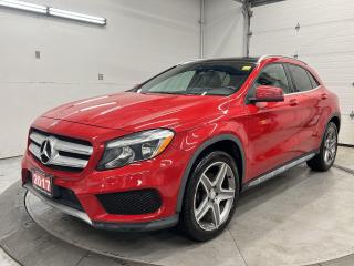 ALL-WHEEL DRIVE W/ PREMIUM & SPORT PACKAGES INCL. PANORAMIC SUNROOF, BLIND SPOT ASSIST, ACTIVE BRAKE ASSIST, HEATED LEATHER SEATS, BACKUP CAMERA, PREMIUM 19-IN AMG ALLOYS AND APPLE CARPLAY/ANDROID AUTO! AMG styling package, sport brakes, power seats w/ driver memory, rain-sensing wipers, dual-zone climate control, ambient lighting, paddle shifters, Bluetooth, auto headlights, dynamic drive select, keyless entry, fog lights and cruise control!