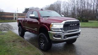 2019 RAM 2500 Limited Crew Cab SWB 4WD, 6.7L L6 OHV 24V TURBO DIESEL engine, , 4 door, automatic, 4WD, 4-Wheel ABS, cruise control, bluetooth, memory seats, powered seats, exhaust brake, push start, Sirius XM,  air conditioning, AM/FM radio, power windows, power mirrors, red exterior, black interior, leather. Luxury PST rates will apply to BC residents. Tire Size : 37x12.50R22LT 1270 12RR $65,810.00 plus $375 processing fee, $66,185.00 total payment obligation before taxes.  Listing report, warranty, contract commitment cancellation fee, financing available on approved credit (some limitations and exceptions may apply). All above specifications and information is considered to be accurate but is not guaranteed and no opinion or advice is given as to whether this item should be purchased. We do not allow test drives due to theft, fraud and acts of vandalism. Instead we provide the following benefits: Complimentary Warranty (with options to extend), Limited Money Back Satisfaction Guarantee on Fully Completed Contracts, Contract Commitment Cancellation, and an Open-Ended Sell-Back Option. Ask seller for details or call 604-522-REPO(7376) to confirm listing availability.