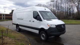 2024 Mercedes-Benz Sprinter 2500 High Roof 170-inch Wheelbase AWD Diesel Cargo Van, All Wheel Drive, 2.0L L4 DIESEL engine, 2 door, automatic, cruise control, air conditioning, AM/FM radio, power door locks, power windows, power mirrors, white exterior, black interior, cloth. The luxury tax will apply to British Columbia residents. $99,810.00 plus $375 processing fee, $100,185.00 total payment obligation before taxes.  Listing report, warranty, contract commitment cancellation fee, financing available on approved credit (some limitations and exceptions may apply). All above specifications and information is considered to be accurate but is not guaranteed and no opinion or advice is given as to whether this item should be purchased. We do not allow test drives due to theft, fraud and acts of vandalism. Instead we provide the following benefits: Complimentary Warranty (with options to extend), Limited Money Back Satisfaction Guarantee on Fully Completed Contracts, Contract Commitment Cancellation, and an Open-Ended Sell-Back Option. Ask seller for details or call 604-522-REPO(7376) to confirm listing availability.